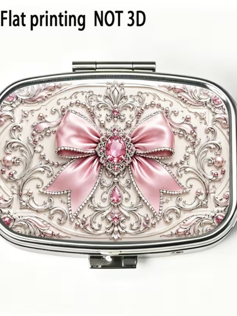 Pink Ribbon Pill Box - New - Picture 1 of 4